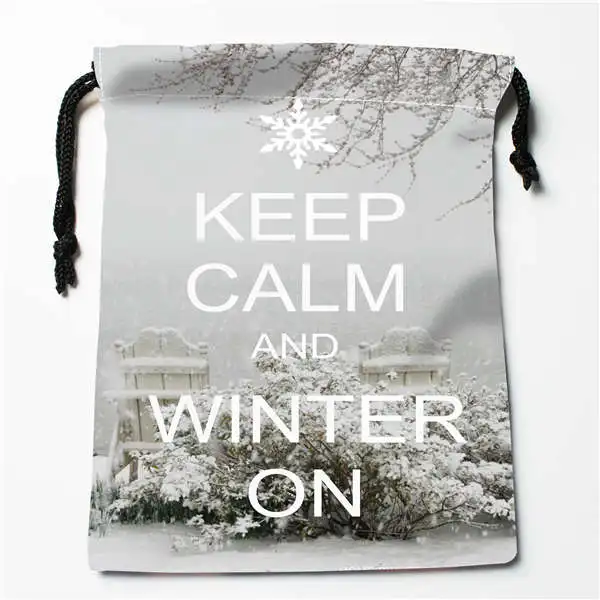 Bags Пользовательские печати keep calm(1) сумки для покупок на шнурках дорожный мешочек для хранения плавать Пешие прогулки игрушка сумка унисекс мульти Size18-12-05-6 - Цвет: Bags
