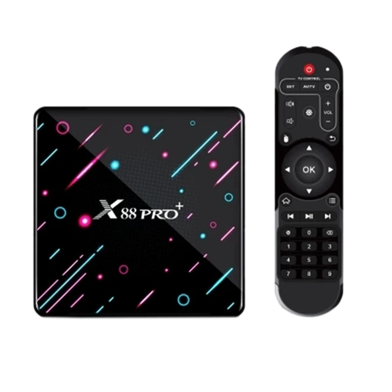 X88 PRO Plus Восьмиядерный Android 9 0 ТВ бокс 4 Гб + 64 Rockchip RK3368PRO 1080P 4K Google голосовой помощник