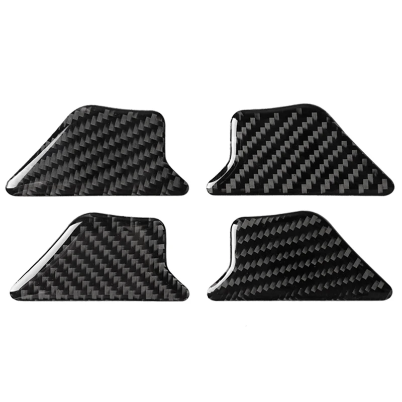 

for Audi A3 S3 8V 2014 - 2019 Carbon Fiber Car Interior Front Rear Door Handle Bowl Trim Cover Stickers Car-Styling