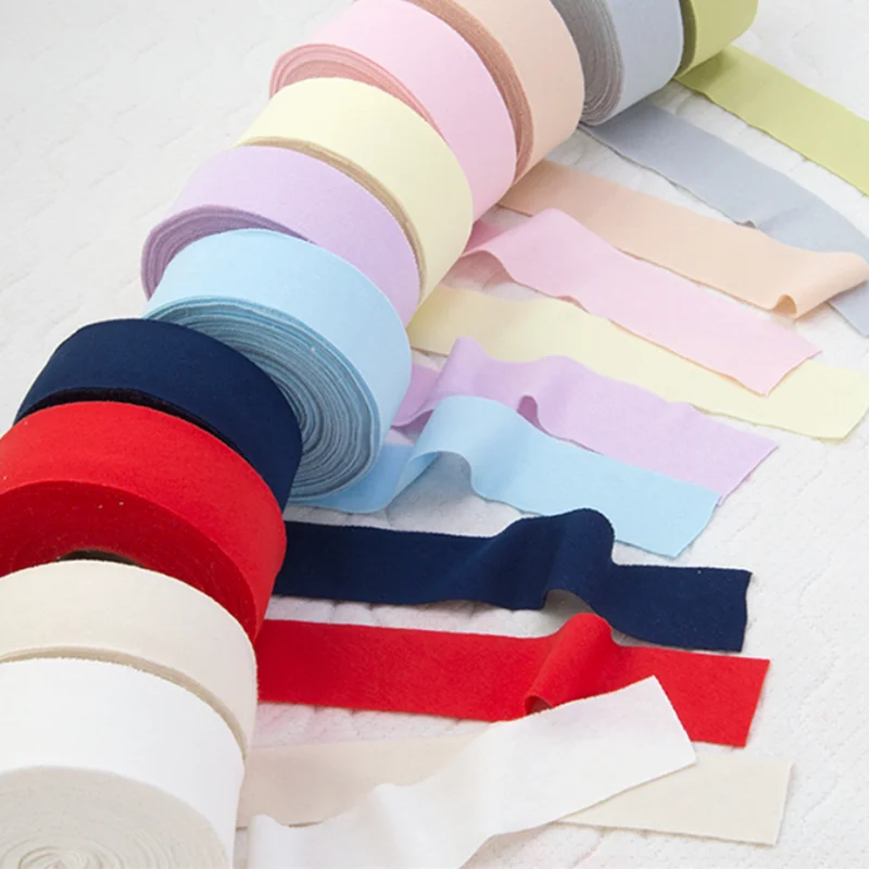 Sewing Ribbon 5yards/Lot 1" (25mm) Elastic Band Multicolor Fold Over Spandex For Garment Accessory