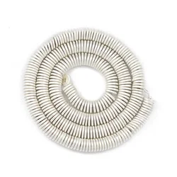 Matte Rose Gold Hematite Spacer Beads - 8x1mm 320pcs (Matte Platinum)