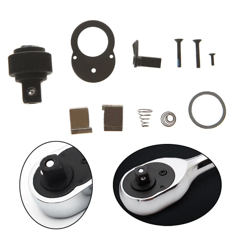 

Гаечный ключ с храповым механизмом 1/4 дюйма, 3/8 дюйма, 1/2 дюйма, 72 зубца, аксессуары для ремонта, комплект запасных частей G8TB