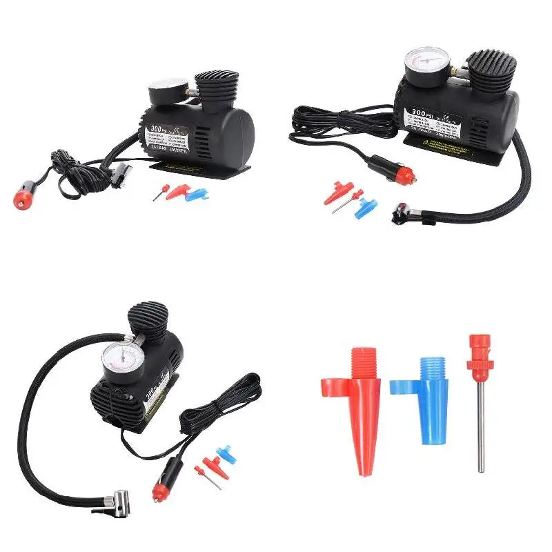 Прямая поставка 300 фунтов/кв. дюйм воздушный мини компрессор 12V Авто Портативный