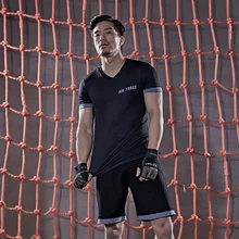 Мужская корректирующая одежда для тренировок, набор для тренировки, быстросохнущая корректирующая одежда, Короткие Популярные топы и трусы, мужские спортивные костюмы, дешевые