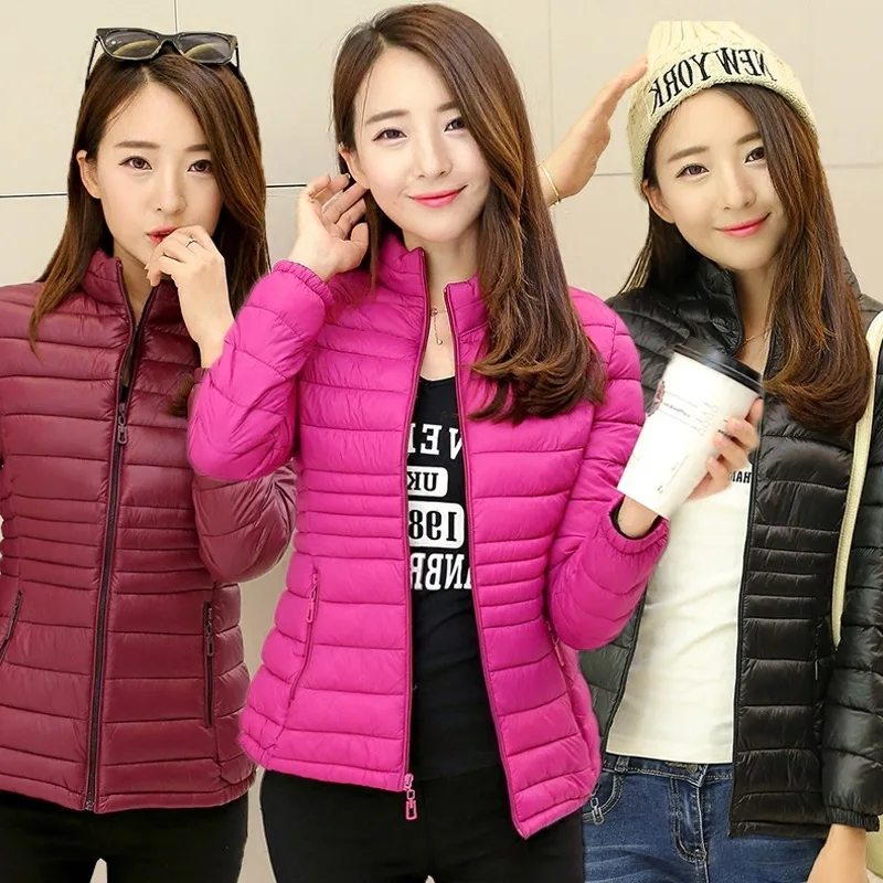 

Autumn And Winter Cotton-padded Clothes Women's Short Ultra-Thin Slim Fit Winter Processing Cotton Coat Thin Korean-style Small