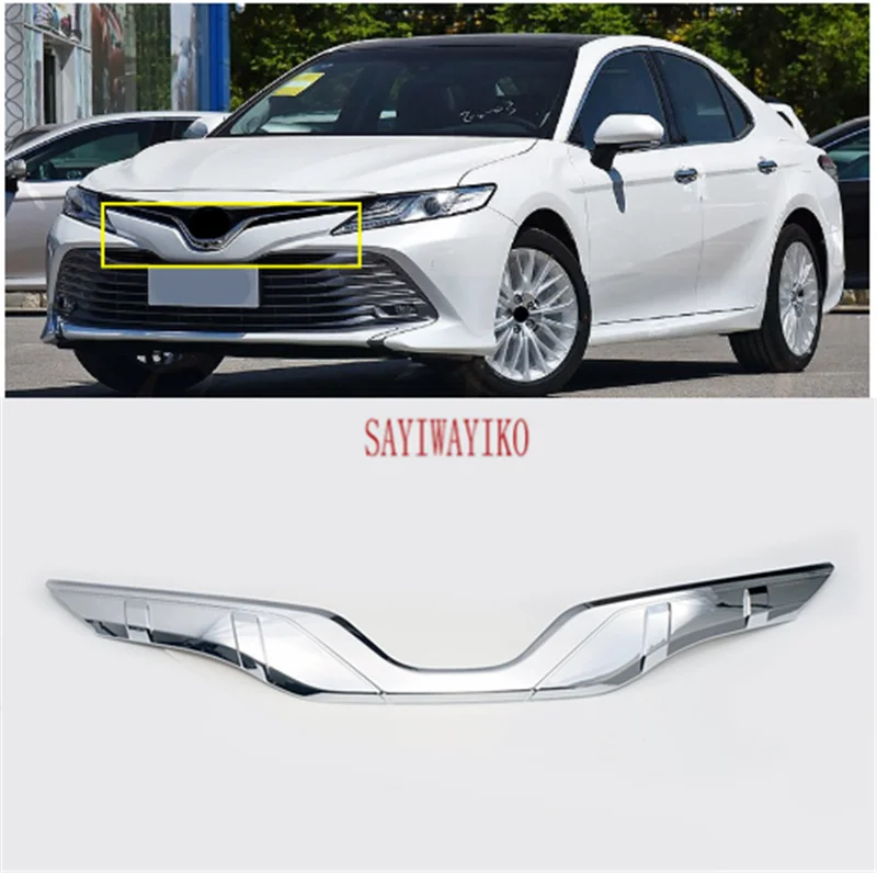 Для Toyota Camry украшение автомобиля из углеродного волокна Стиль передняя решетка крышки центр сетки отделка