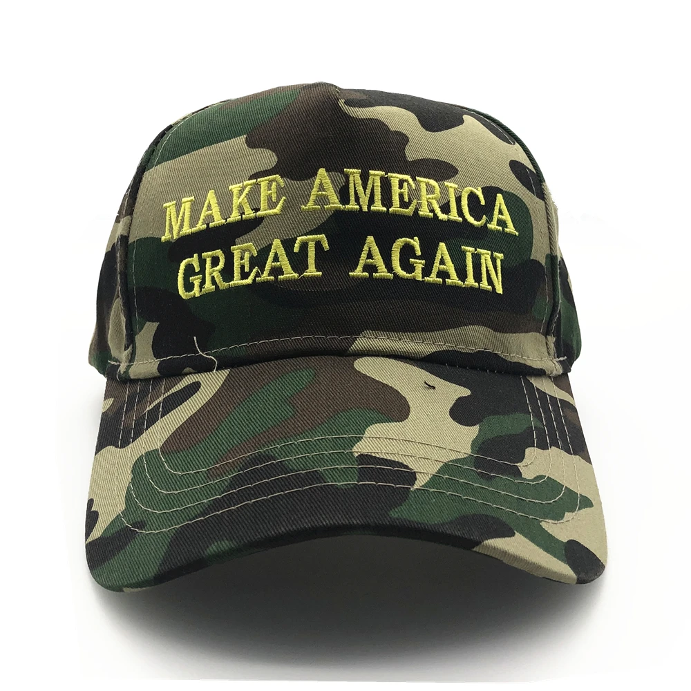 Make America Great Again вышивка флаг США Дональд Трамп шляпа переиздание хлопок бейсболка Открытый камуфляж