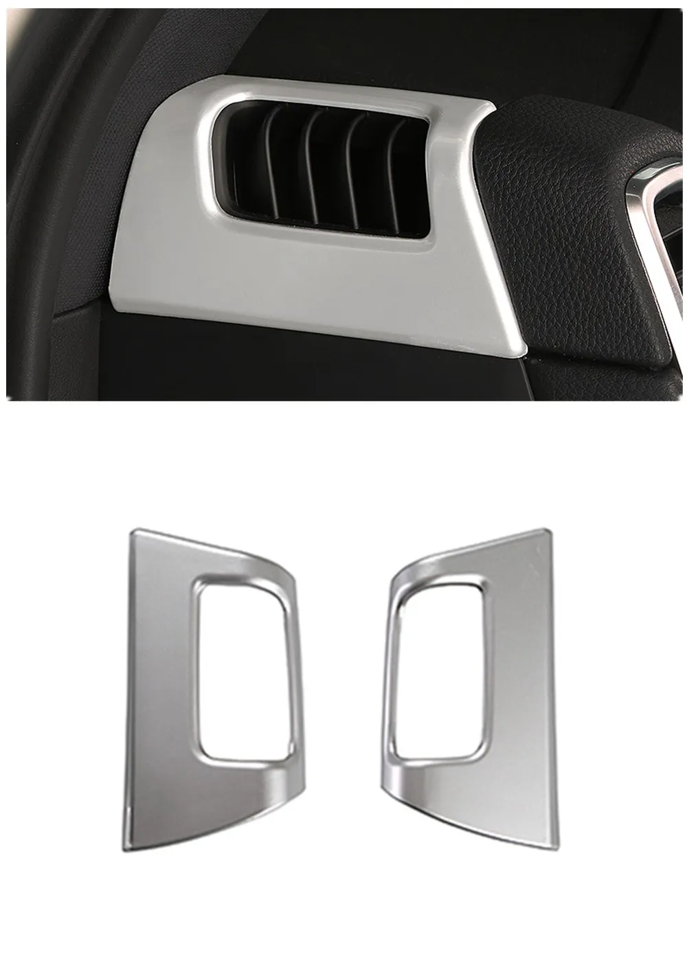 

Two Side Dashboard Air Outlet Decoration ABS Frame 3D Sticker For Porsche Cayenne Car Styling Interior Accessories