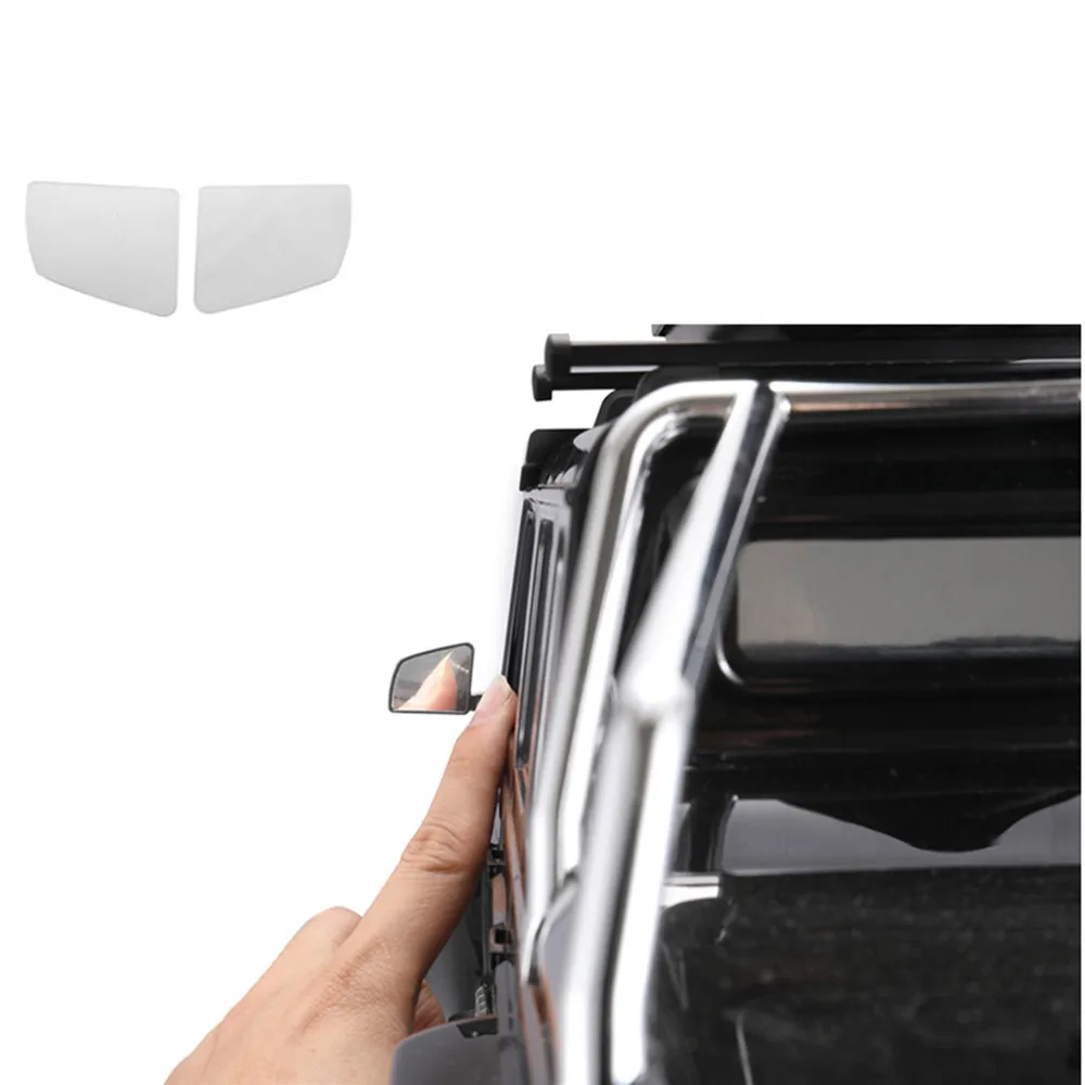 

1 pair Metal Reflective Rear View Mirror Lens Sheet for 1/10 Traxxas TRX6 G63 TRX4 G500 RC Car Upgrade Parts Accessories