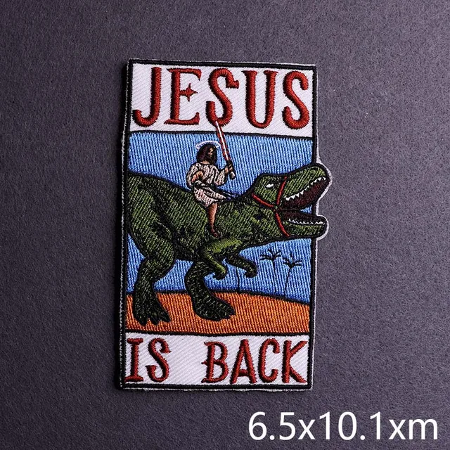 Hip-hop Rock/Music Patch Iron On Patches For Clothing Thermoadhesive Patches On Clothes Embroidery Patch Punk Joker Stickers PE6444CT