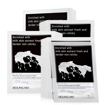 

10 Pieces Milk Peel Moisturizing Fresh Mask Moisturizing Brightening Pore Shrinking Oil-control Whitening Wrapped Mask