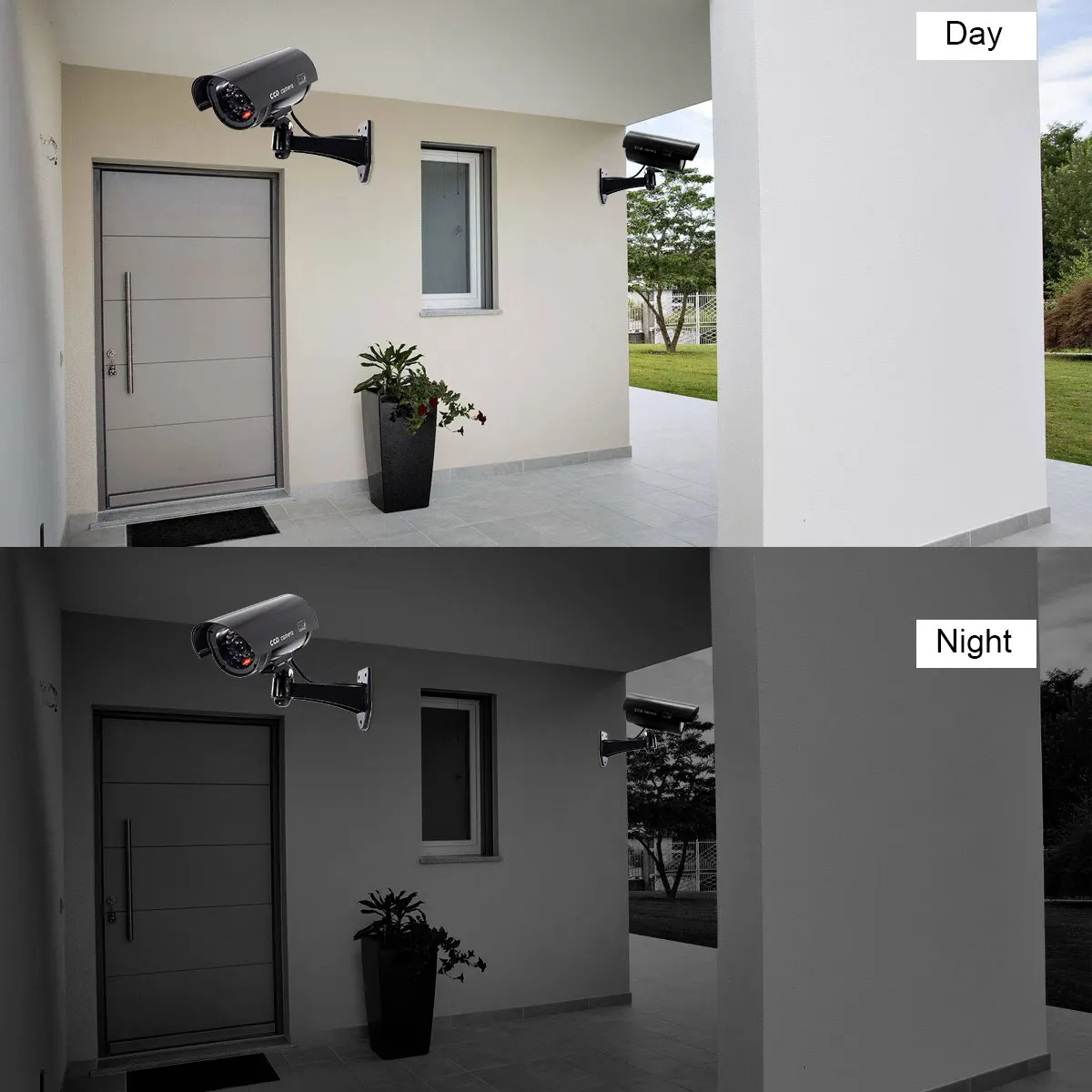 JOOAN indoor/открытый манекен наблюдения ИК-светодиодами Беспроводной Поддельные Купол Камера CCTV дома Камера муляж для видеонаблюдения