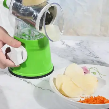 

Manual Vegetable Cutter Slicer Kitchen Accessories Multifunctional Round Mandoline Slicer Potato Cheese Kitchen Gadgets Supplie
