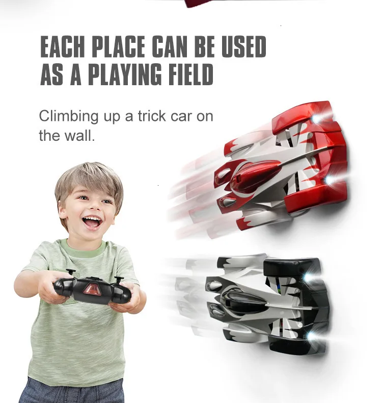 Dropshopping New RC Remote Control Cars Scale Pair Anti-Gravity Race Car Spinning Dublin Electric Tiles from Teto to Attacked