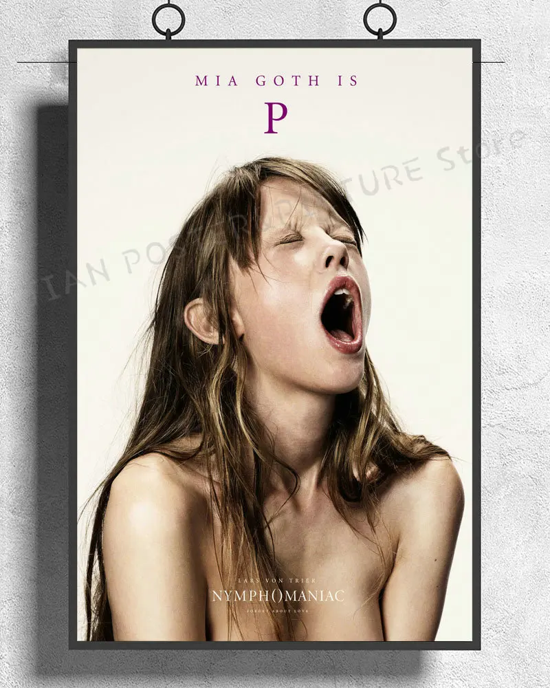 NJ482 NYMPHOMANIAC фильм 2013 христианский слайтер ума Турман 03 Наклейка на стену Шелковый