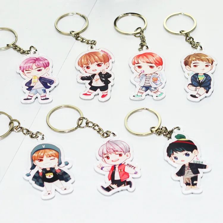 

[Can] Combination South Korea Star Pendant Keychain Brooch Badge Customizable Customized Accessories Wholesale