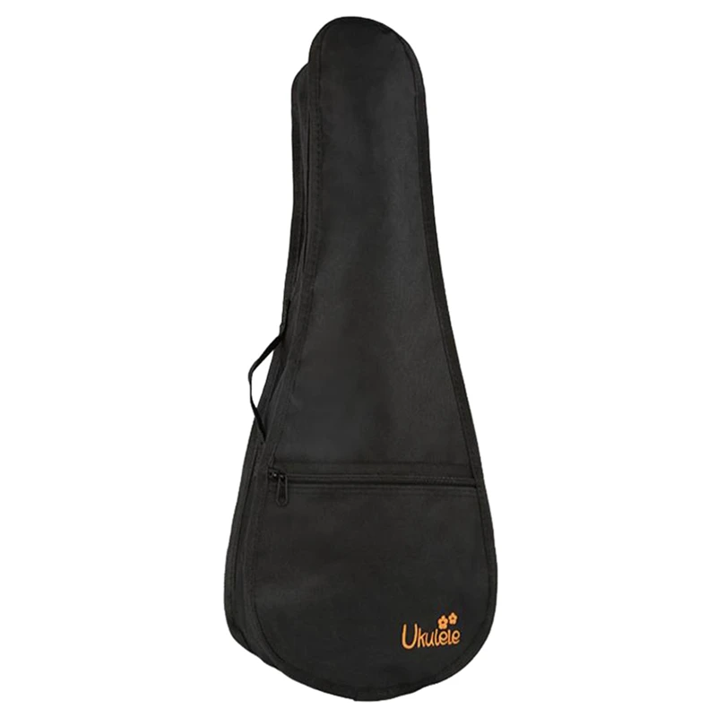

23 Inch Black Uke Bag Portable Ukulele Gig Bag Soft Case Waterproof Backpack Bag