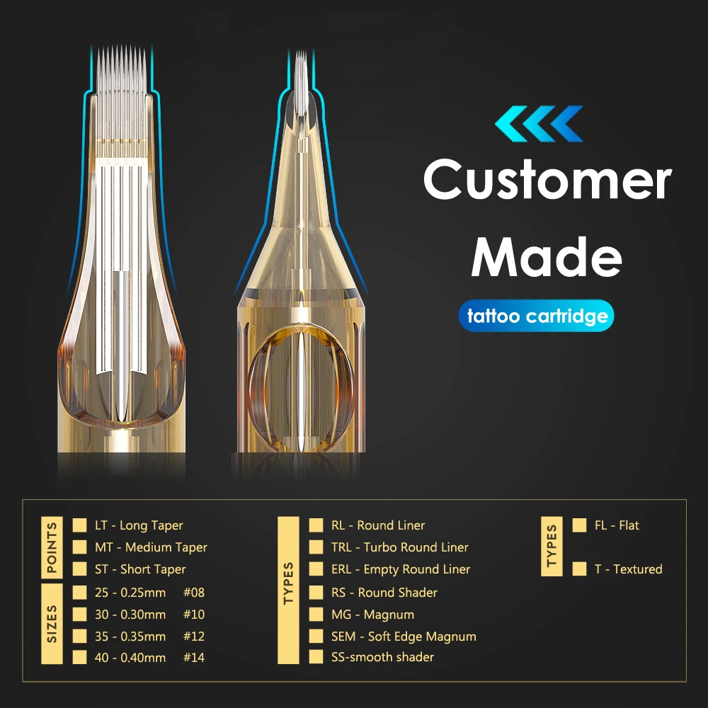 Ambition Premium RM Tattoo Cartridge Needle Round Magnum 20pcs/lot Disposable Sterilized for Tattoo Machine and Permanent Makeup 5