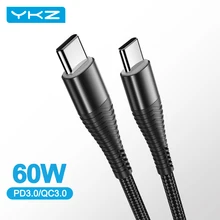 YKZ 60W tip C tipi C kablo Tablet Laptop için PD şarj cihazı tel kordon hızlı şarj tipi C hızlı Samsung Huawei Xiaomi için