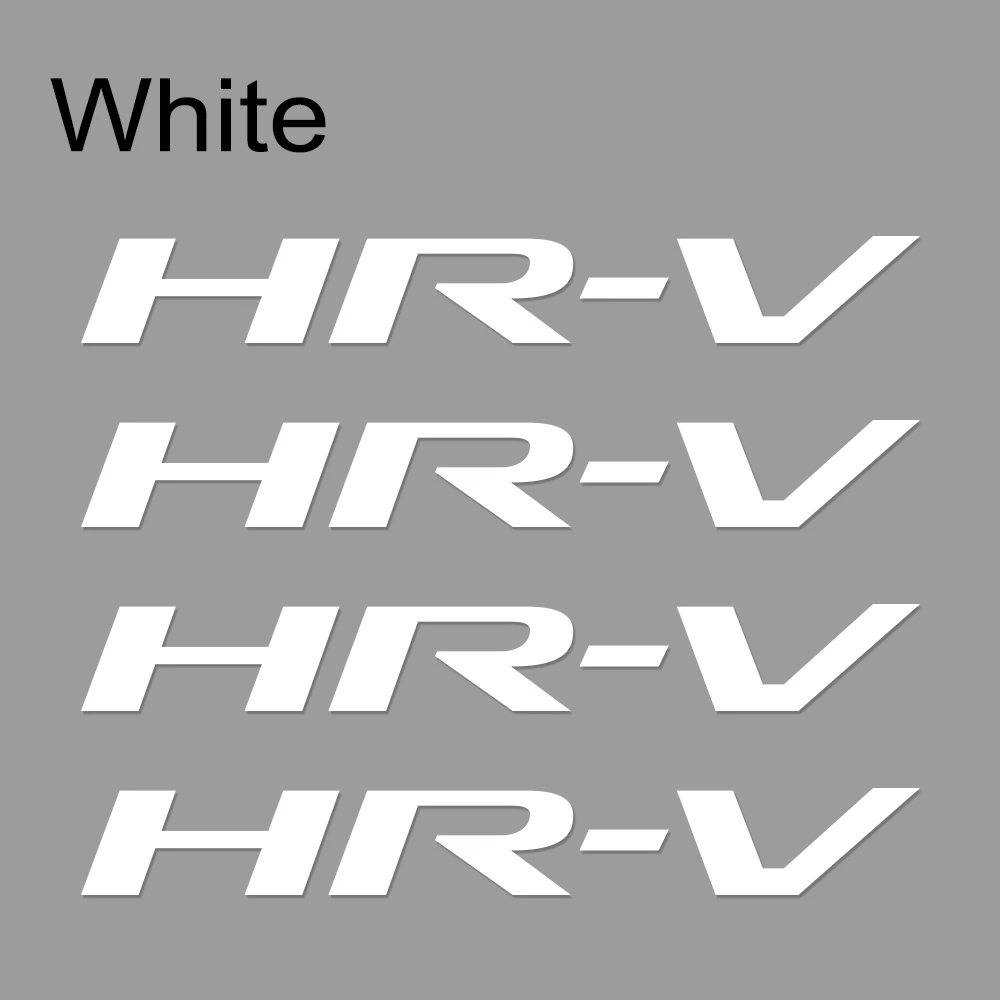 Белый 4 шт. автомобильные Светоотражающие виниловые наклейки для Honda HRV HR-V спортивный стиль авто стеклоочиститель Декор Автомобильные наклейки и наклейки аксессуары - Название цвета: Белый