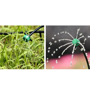 

100Pc Adjustable Emitter Dripper Micro Drip Irrigation Sprinkler Watering System Connection Size: 1/4 \"(4 / 7mm) Hose