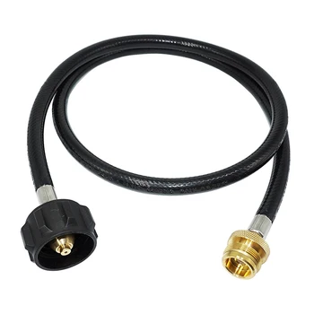 

Promotion! 4 Feet Propane Adapter Hose 1 lb to 20 lb Converter Replacement for QCC1/Type1 Tank Connects 1 LB Bulk Portable Appli