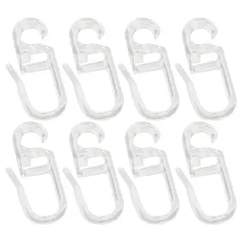 

50pcs Bed Curtain Special Hooks Window Curtain Hanger Tiebacks Universal Curtain Buckles Decorative Accessories