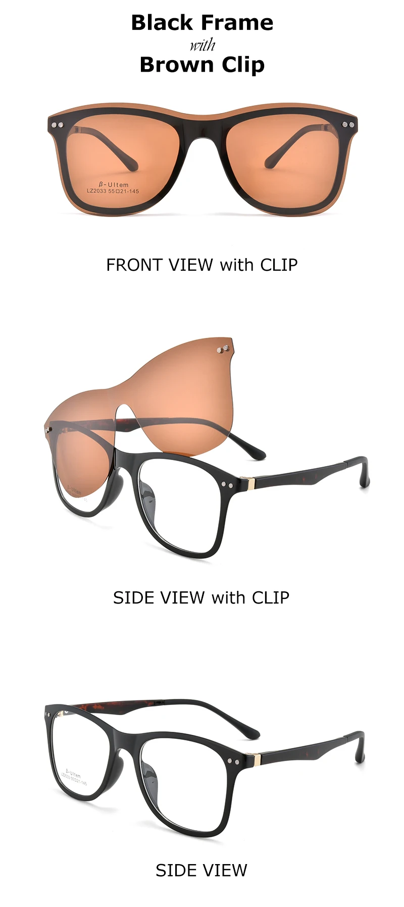 Product Show Black with Brown 2033