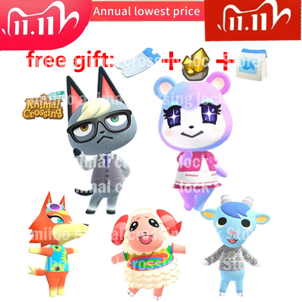 

Animal Crossing New Leaf Welcome Amiibo locks nfc Printing card Work for NS Games Leaf Welcome
