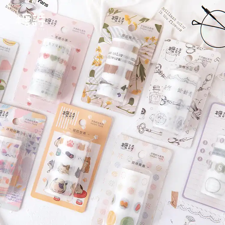 8 см * 2 м, Национальное управление по исследованию, милый японский стиль, кошка, закуска, варенья, различные Стикеры, дневник, книга, ручная ра...