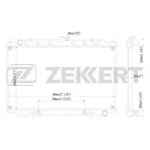Радиатор охл. дв. Nissan Maxima(A32) 95 ZEKKERT mk-1241