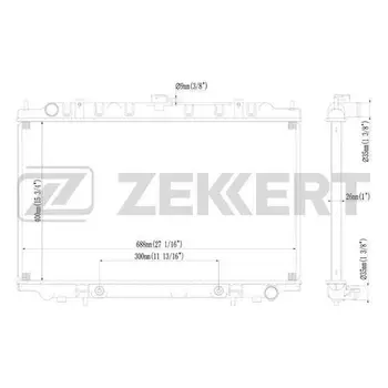 

Radiator cooling. Dv. Nissan Maxima (A32) 95 ZEKKERT mk-1241