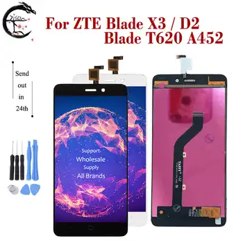 

5" LCD For ZTE Blade X3 Full LCD Blade D2 Display Screen Touch Sensor Digitizer Assembly T620 A452 Display Replacement LCD New