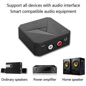 

Bluetooth 5.0 Receiving Transmitting Car 3.5AUX RCA Phone NFC Adapter Welcome
