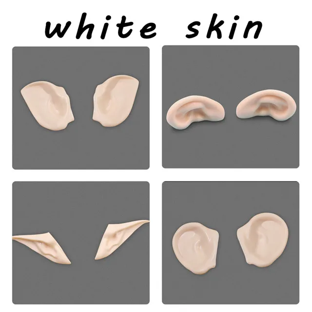 DBS blyth doll icy toy ears toy white natural tan dark and super black skin, only ears no doll 7