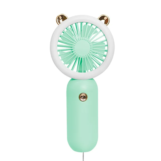 Handheld Pocket Fans USB Charging Lazy Fan Desktop Mini Fan Portable Dormitory Home Gift Student Outdoor Travel Mini Fan Xiaomi blue
