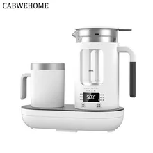 2 в 1, многофункциональный электрический чайник для путешествий, Подогрев воды и охлаждение, нагреватель для тушеного чая, кастрюля для тушеного чая, быстро нагревающаяся плита, охлаждающая чашка для кипения