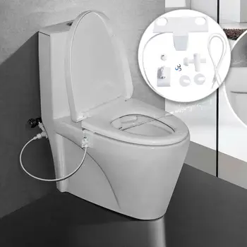 

Toilet Seat Bidet Set Bathroom Bidet Toilet Fresh Water Spray Clean Seat Non-Electric Kit Attachment Bathroom Bidet Sprayer