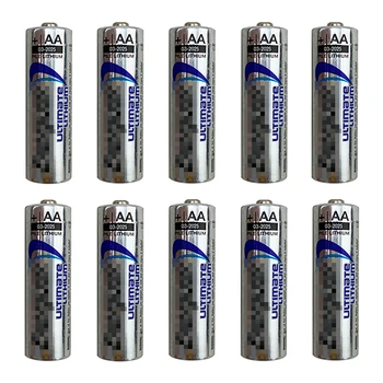 

10PC L91 FR6 CD Games Remote Radio Clock Toy battery 14500 AA1.5V lithium battery for ENERGIZER