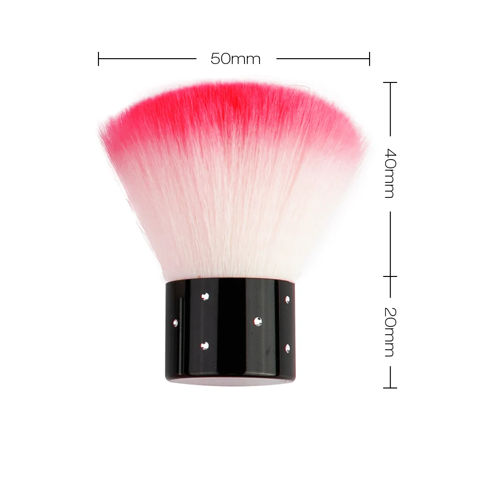 short pink Для чистки ногтей кисточка для ногтей, инструменты для удаления пыли кисть для нанесения пудры пилочка для ногтей искусство уход для маникюра и педикюра, акриловые Чистящая Щетка для ухода за ногтями - Цвет: short pink