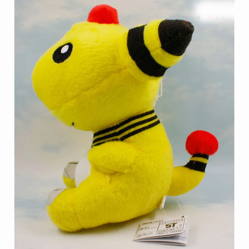 Маленькие куклы-животные Ampharos, 19 см детские плюшевые игрушки, детские игрушки, карманные Плюшевые игрушки отправляются детям в подарок с бесплатной доставкой