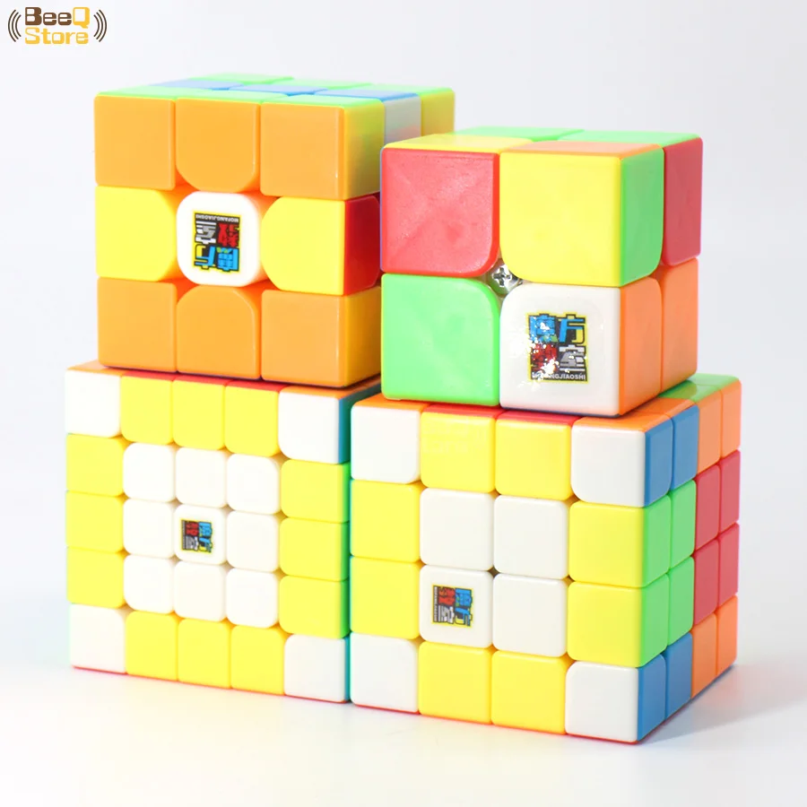 Mofangjiaoshi 3 шт. 4 шт./компл. 2x2 3x3 4x4 5x5 магический куб головоломка Подарочная коробка