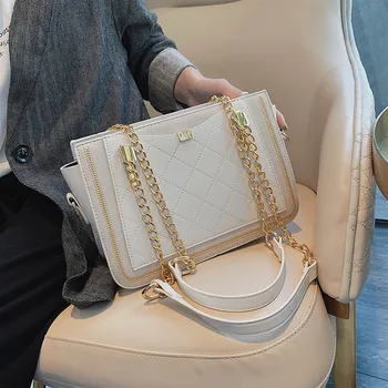 

Retro Women Shoulder Crossbody Bags 2020 Handbags Luxury Design Diamond Lattice Ladies Messenger Bag Female Purses