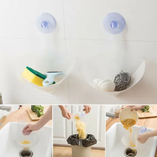 Ambility Foldable Filter Simple Sink Kitchen Self-Standing Drain Sink Anti-Blocking Filter Strainer Simple Sink Filter Foldable Kitchen Sink Strainer Drain Protector