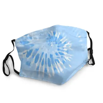 

Tie Dye Blue Hippie 60S Adult Washable Mouth Face Mask Pattern Anti Dust Protection Mask Mouth Muffle
