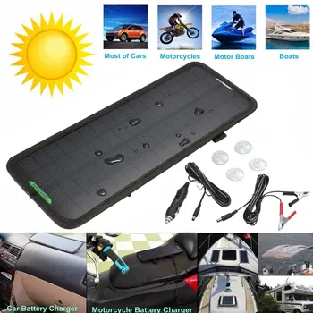 

12V 4.5W Car Solar Panel Battery Portable Backup Charger Outdoor Long Distance Travel Charger with Cigarette Lighter Plug