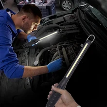 Светодиодный рабочий свет, портативная зарядка через usb COB, контрольный свет с дисплеем состояния батареи