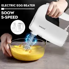 5 Speeds Electric Food Mixer Hand Blender 500W Power Dough Blender Egg Beater Food Processor Kitchen Manual Cooking Tools 5 Speeds Electric Food Mixer Hand Blender 500W Power Dough Blender Egg Beater Food Processor Kitchen Manual Cooking Tools