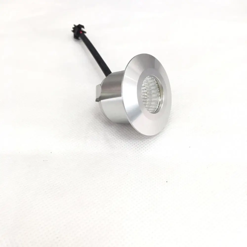 

1 Stück 40mm diameter silver body 3 W LED Mini Einbauleuchte Round verstellbarer Spot Deckenlampe 95-265 V LED-Schrankleuchte