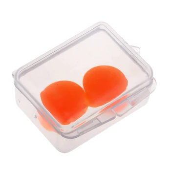 

2 Pcs Soft Silicone Moldable Ear Plugs Set for Swimming (with Case) - Comfortable Earplugs, One Size Fits Most